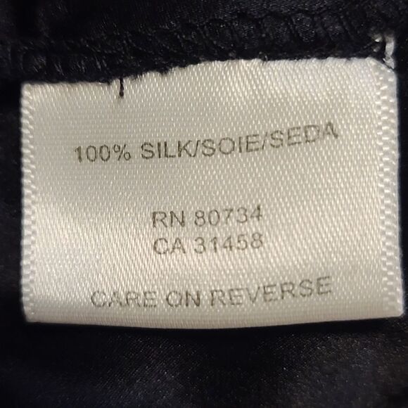 BCBGMaxAzria Black Silk Ruffled Gown Maxi Dress Size 2 - Picture 8 of 9